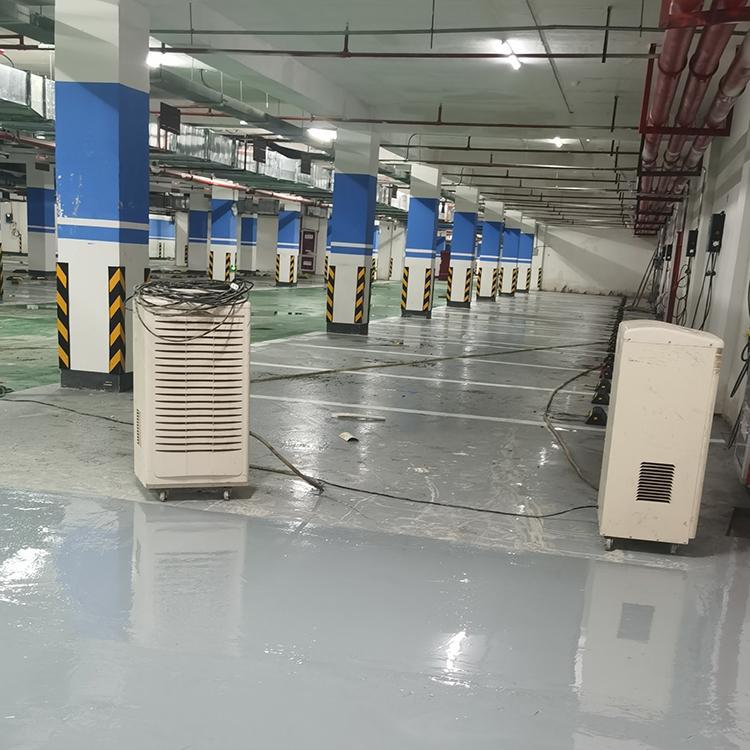 地坪漆施工現場除濕機